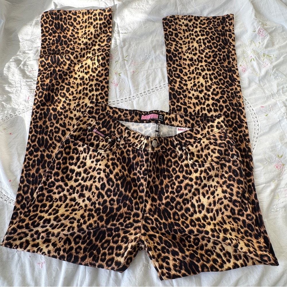 Bubblegum Wild Leopard Print Pants